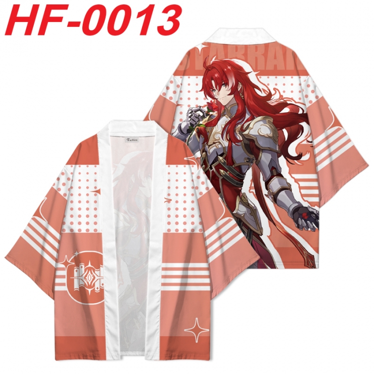 Honkai: Star Rail Anime digital printed French velvet kimono top from S to 4XL HF-0013