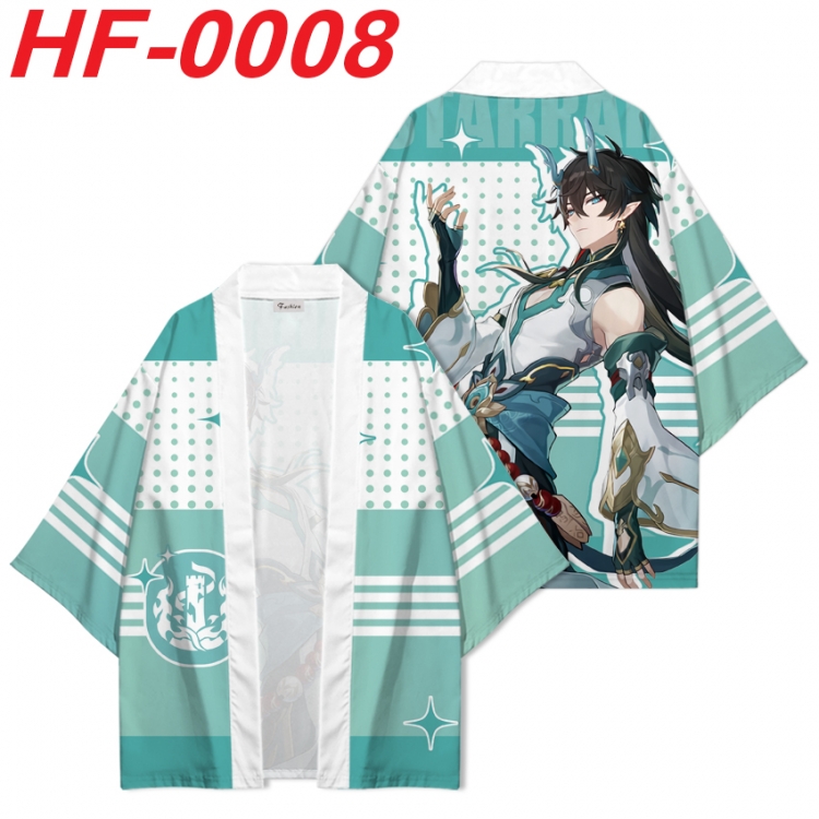 Honkai: Star Rail Anime digital printed French velvet kimono top from S to 4XL  HF-0008