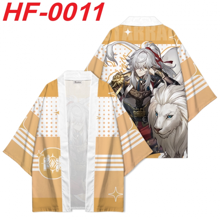 Honkai: Star Rail Anime digital printed French velvet kimono top from S to 4XL HF-0011