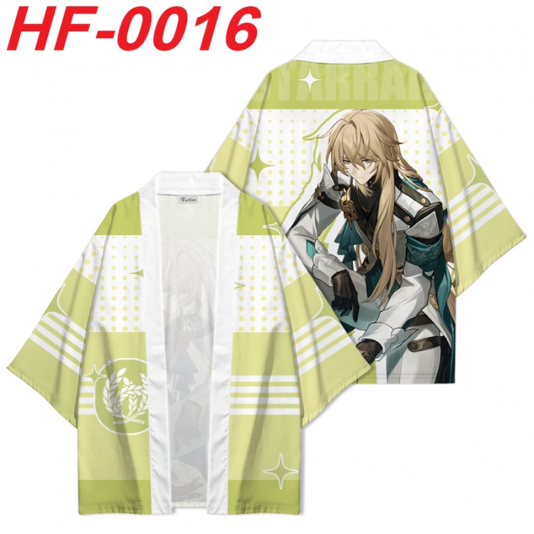 Honkai: Star Rail Anime digital printed French velvet kimono top from S to 4XL HF-0016
