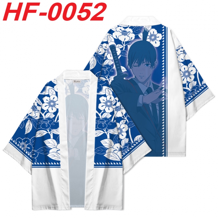 Chainsawman Anime digital printed French velvet kimono top from S to 4XL  HF-0052