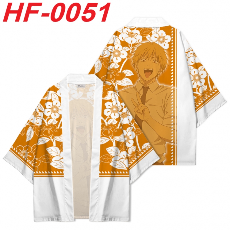 Chainsawman Anime digital printed French velvet kimono top from S to 4XL  HF-0051