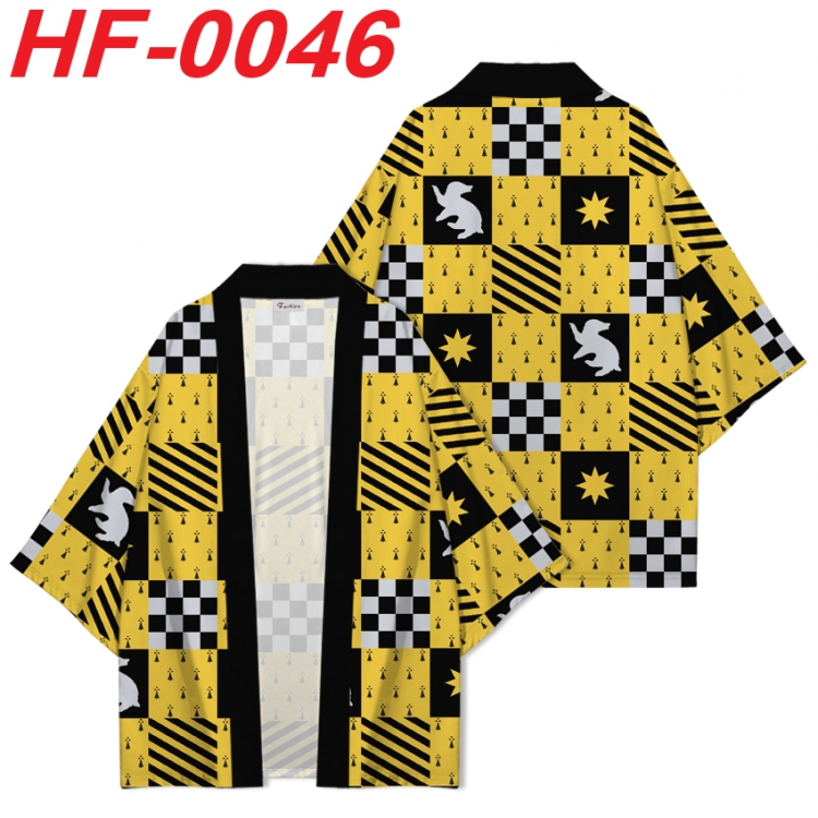 Harry Potter Anime digital printed French velvet kimono top from S to 4XL  HF-0046
