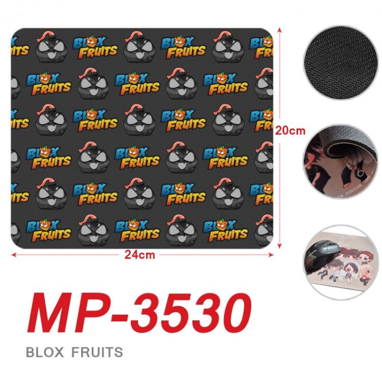 Blox Fruits Anime Full Color Printing Mouse Pad Unlocked 20X24cm price for 5 pcs MP-3530