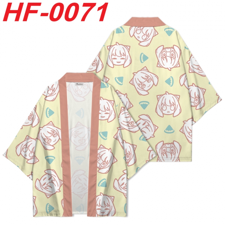 SPYxFAMILY Anime digital printed French velvet kimono top from S to 4XL HF-0071