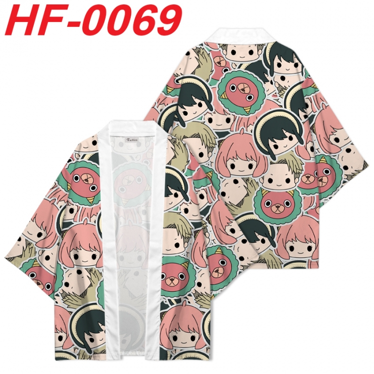 SPYxFAMILY Anime digital printed French velvet kimono top from S to 4XL HF-0069