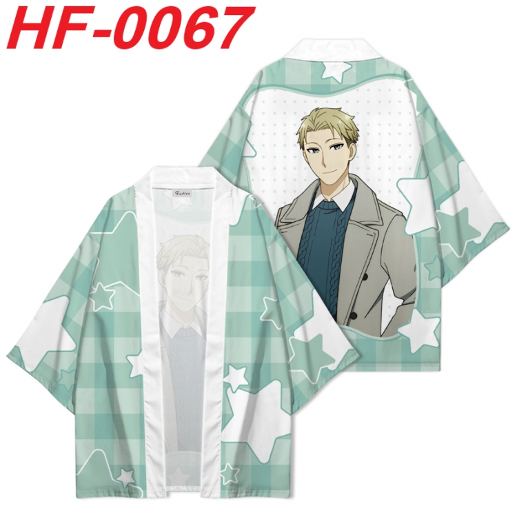 SPYxFAMILY Anime digital printed French velvet kimono top from S to 4XL HF-0067