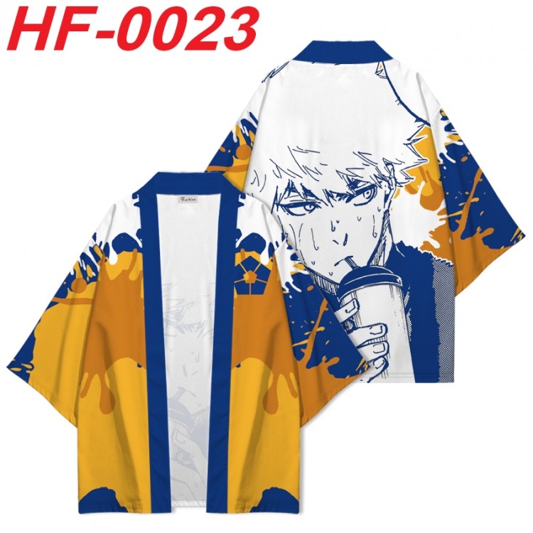 BLUE LOCK Anime digital printed French velvet kimono top from S to 4XL HF-0023