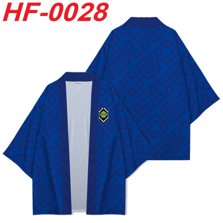 BLUE LOCK Anime digital printed French velvet kimono top from S to 4XL  HF-0028