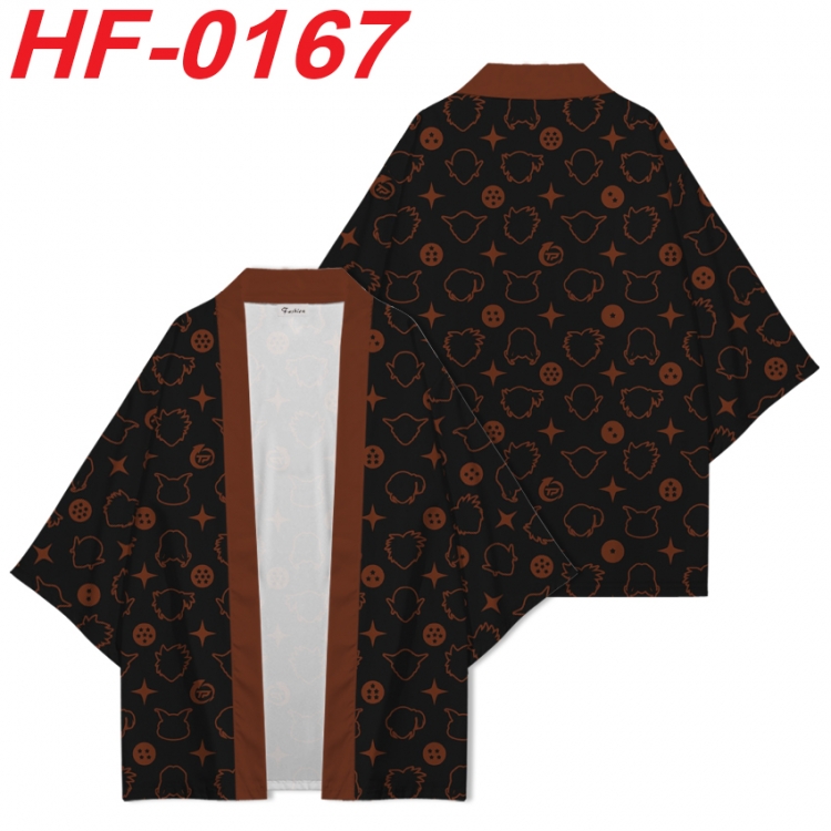 DRAGON BALL Anime digital printed French velvet kimono top from S to 4XL HF-0167
