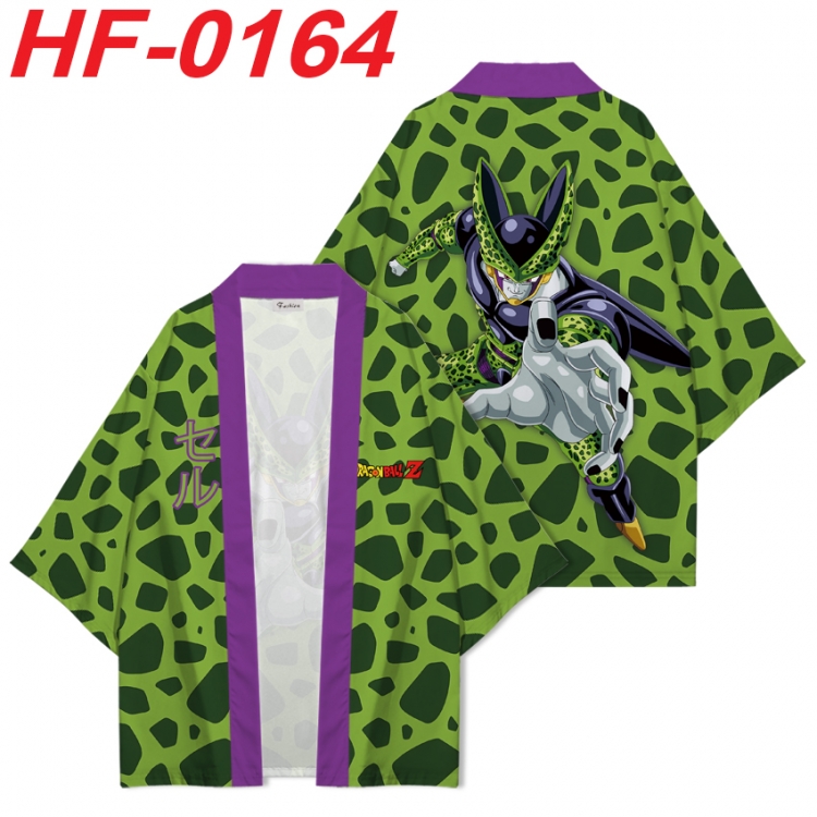 DRAGON BALL Anime digital printed French velvet kimono top from S to 4XL   HF-0164
