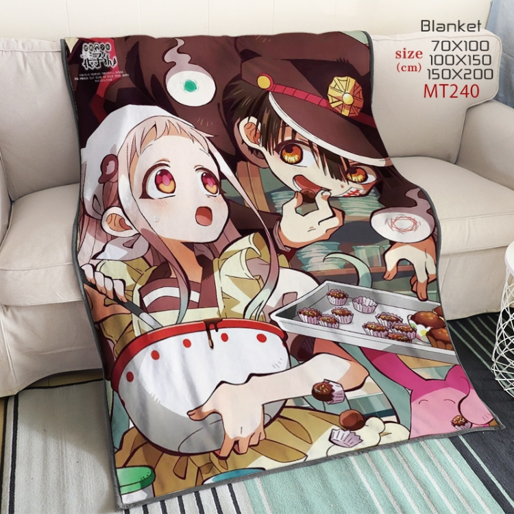 Toilet-bound Hanako-kun  Anime oversized mink flannel blanket 150X200CM customizable