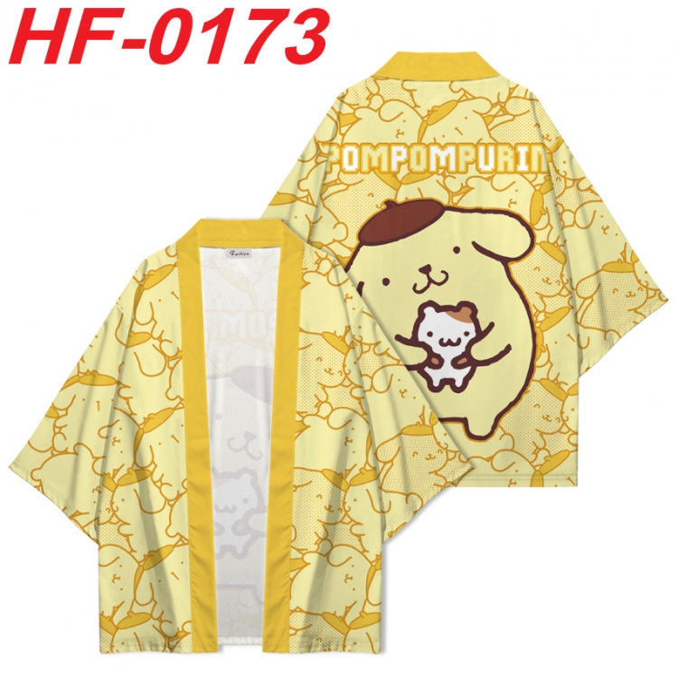 sanrio Anime digital printed French velvet kimono top from S to 4XL HF-0173