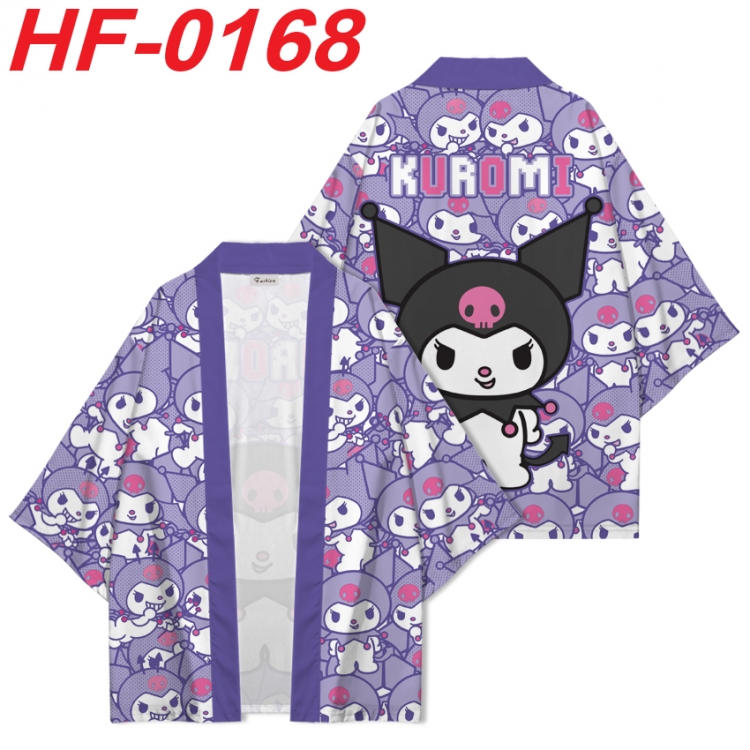 sanrio Anime digital printed French velvet kimono top from S to 4XL HF-0168