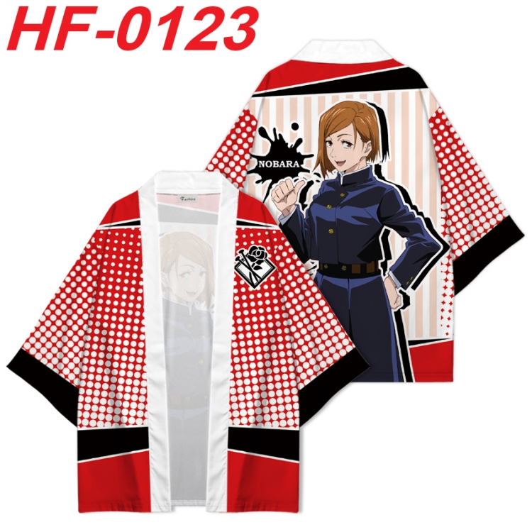 Jujutsu Kaisen Anime digital printed French velvet kimono top from S to 4XL HF-0123