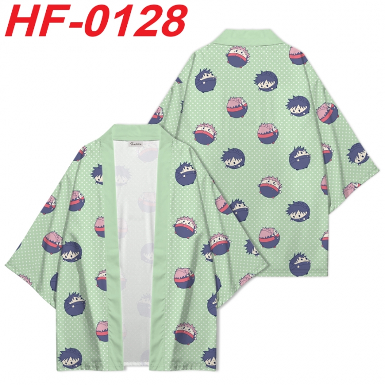 Jujutsu Kaisen Anime digital printed French velvet kimono top from S to 4XL HF-0128