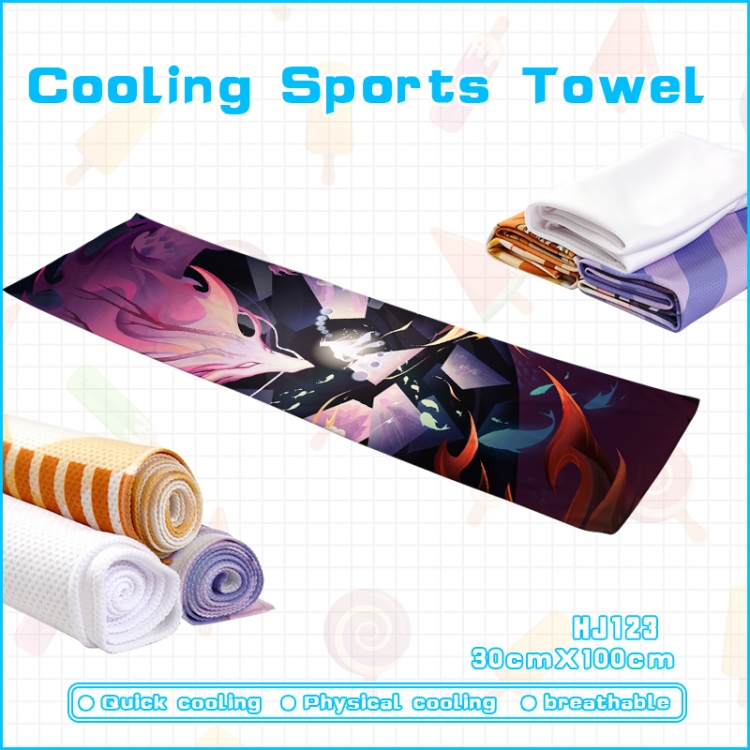 Onmyoji anime Cooling Sports Towel 30X100CM HJ123
