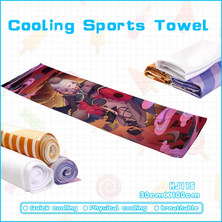 Onmyoji anime Cooling Sports Towel 30X100CM HJ115