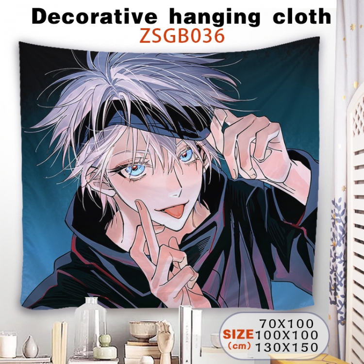 Jujutsu Kaisen Anime tablecloth decoration hanging cloth 130X150 supports customization