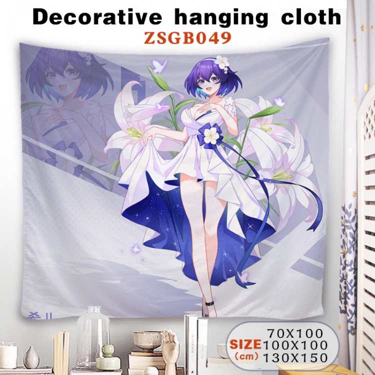 Collapse 3 Anime tablecloth decoration hanging cloth 130X150 supports customization