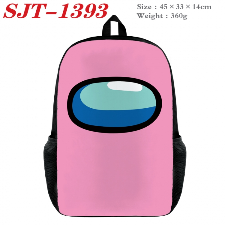 Among us Anime nylon canvas backpack student backpack 45x33x14cm
