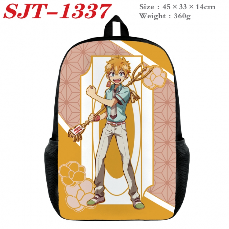 Toilet-bound Hanako-kun Anime nylon canvas backpack student backpack 45x33x14cm