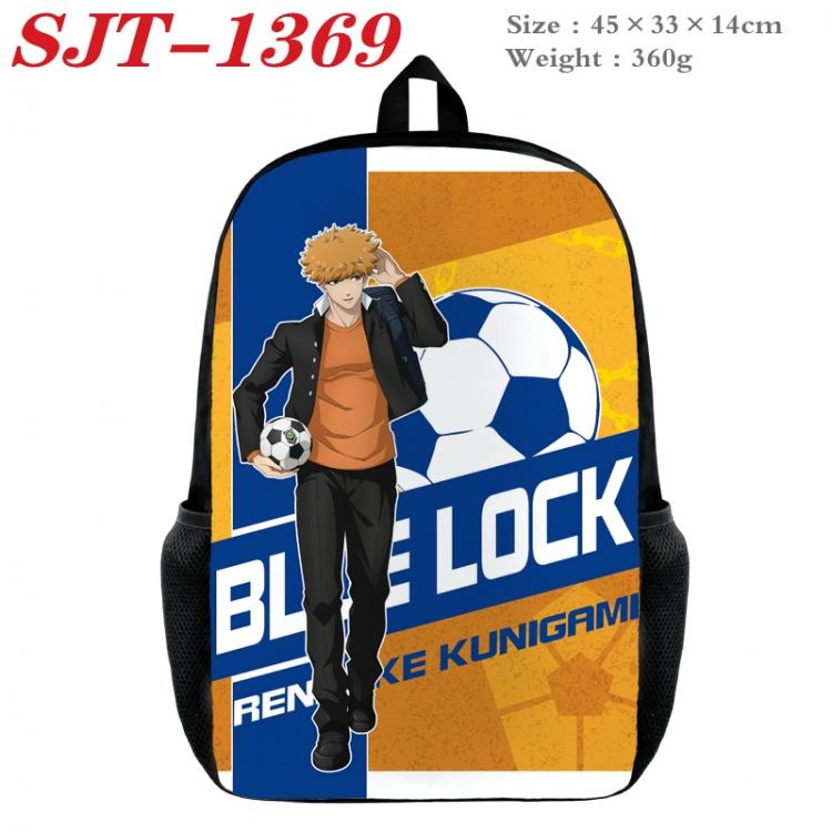 BLUE LOCK Anime nylon canvas backpack student backpack 45x33x14cm
