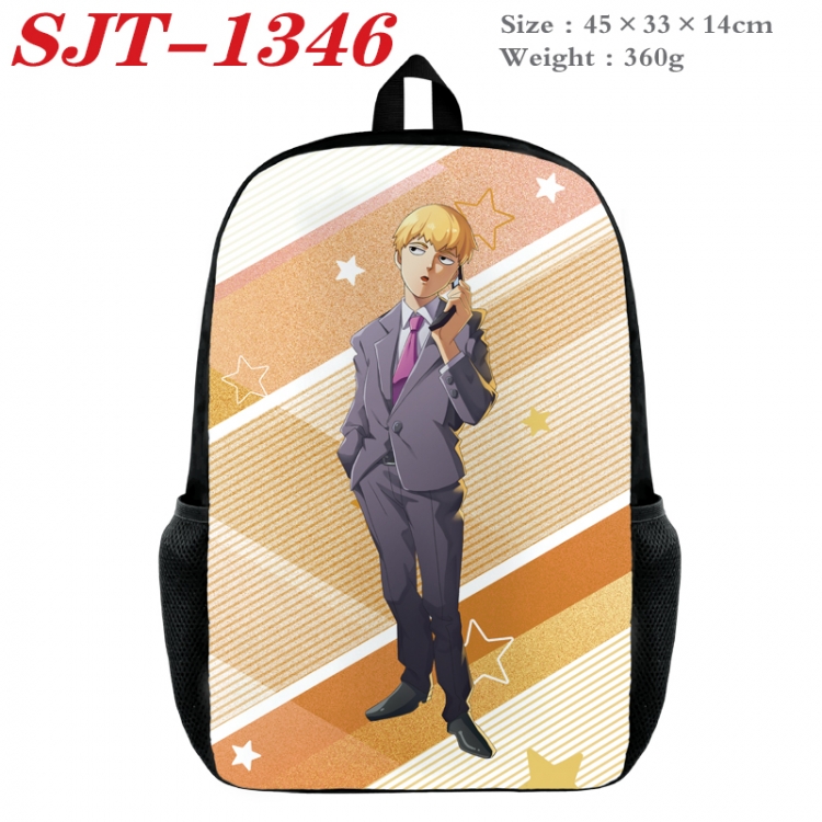 Mob Psycho 100 Anime nylon canvas backpack student backpack 45x33x14cm