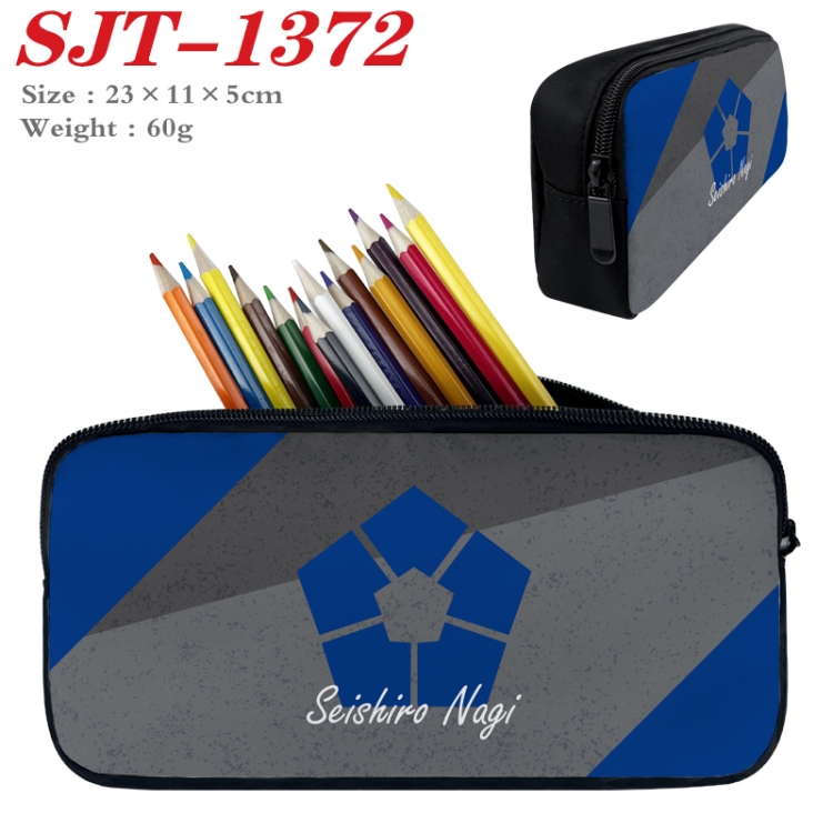 BLUE LOCK  Anime nylon student pencil case 23x11x5cm