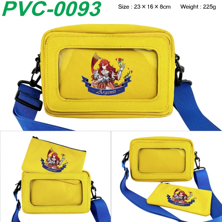 Honkai: Star Rail Anime PVC transparent small shoulder bag 23x16x8cm