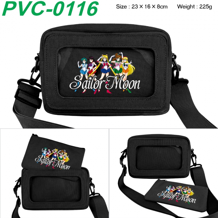 sailormoon Anime PVC transparent small shoulder bag 23x16x8cm