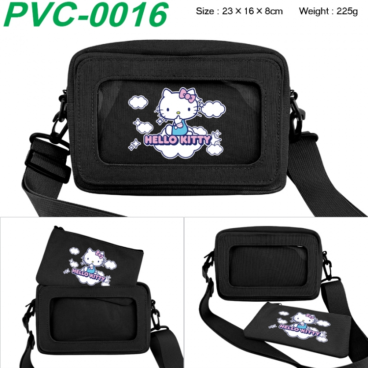 sanrio Anime PVC transparent small shoulder bag 23x16x8cm
