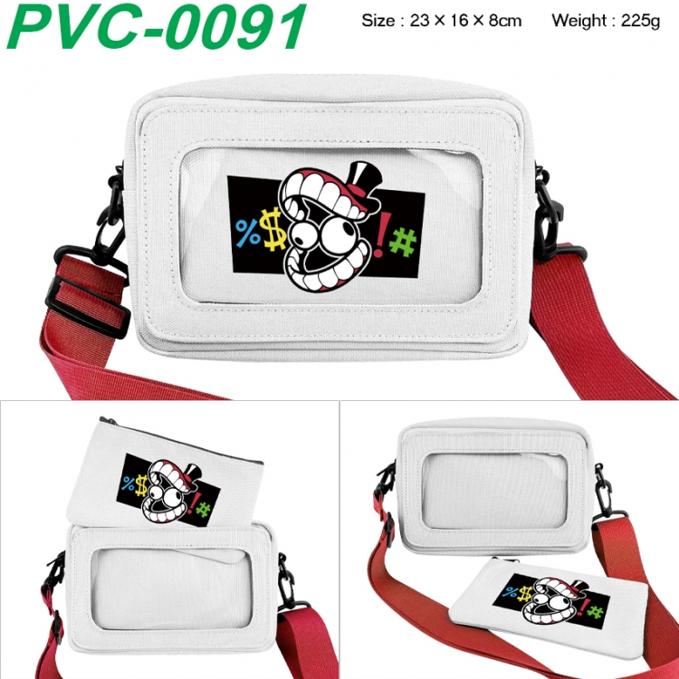 The Amazing Digital Circus Anime PVC transparent small shoulder bag 23x16x8cm 