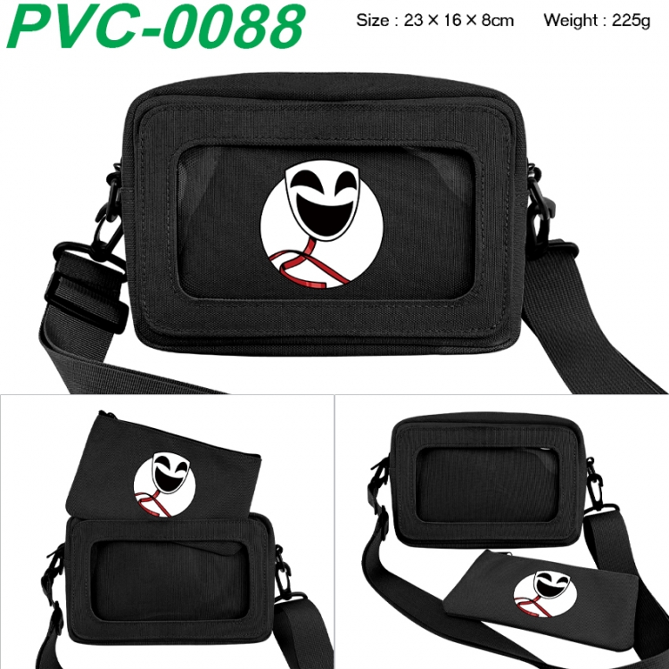 The Amazing Digital Circus Anime PVC transparent small shoulder bag 23x16x8cm 