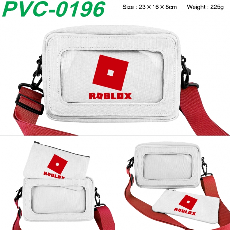 Roblox Anime PVC transparent small shoulder bag 23x16x8cm