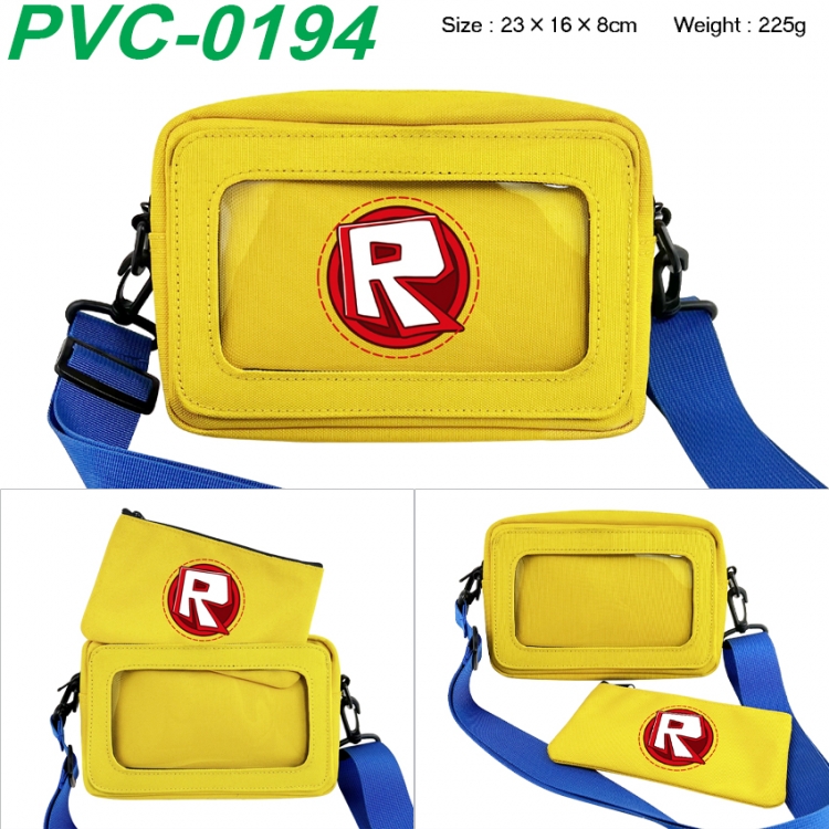 Roblox Anime PVC transparent small shoulder bag 23x16x8cm