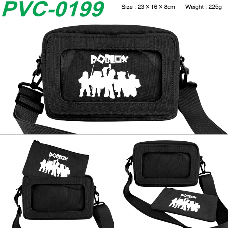 Roblox Anime PVC transparent small shoulder bag 23x16x8cm