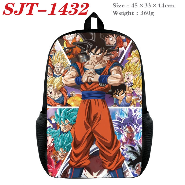 DRAGON BALL Anime nylon canvas backpack student backpack 45x33x14cm SJT-1432