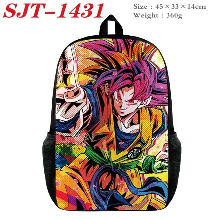 DRAGON BALL Anime nylon canvas backpack student backpack 45x33x14cm SJT-1431