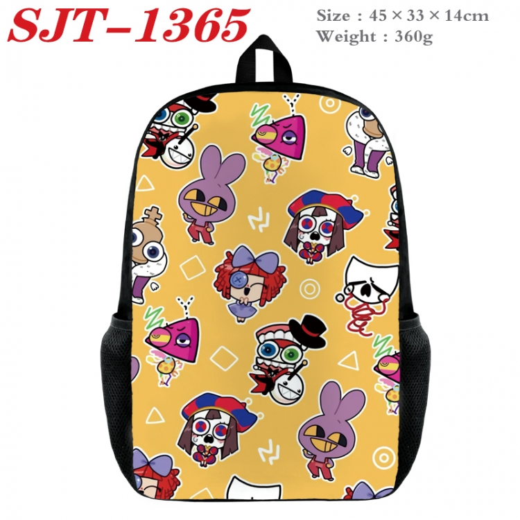 The Amazing Digital Circus Anime nylon canvas backpack student backpack 45x33x14cm