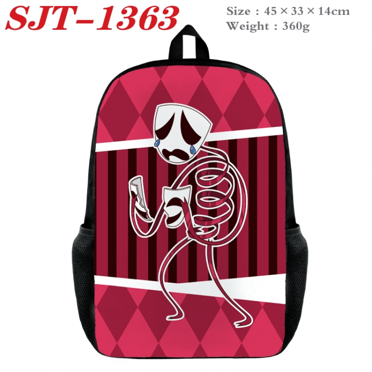 The Amazing Digital Circus Anime nylon canvas backpack student backpack 45x33x14cm