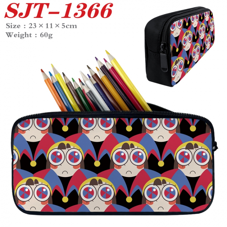 The Amazing Digital Circus Anime nylon student pencil case 23x11x5cm 