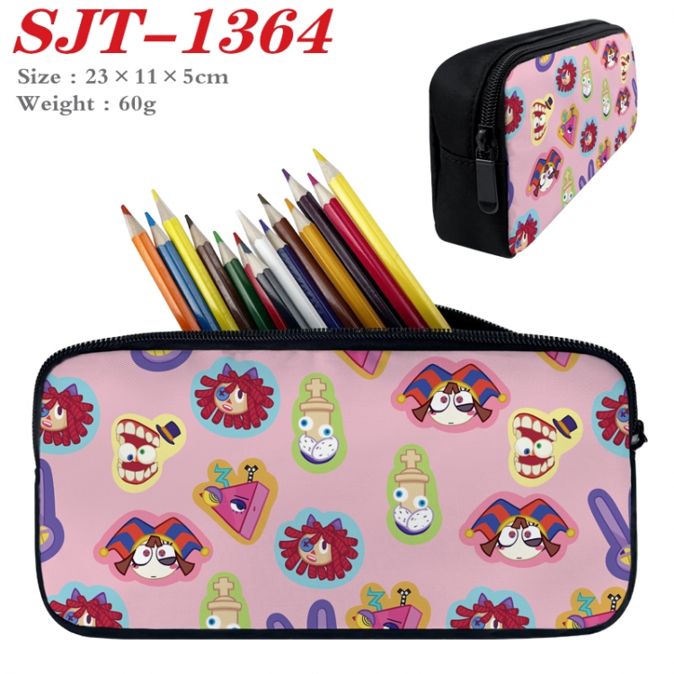 The Amazing Digital Circus Anime nylon student pencil case 23x11x5cm 