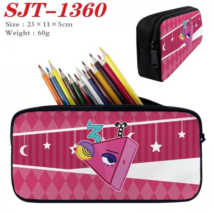 The Amazing Digital Circus Anime nylon student pencil case 23x11x5cm 