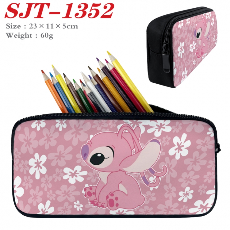 Lilo & Stitch Anime nylon student pencil case 23x11x5cm 