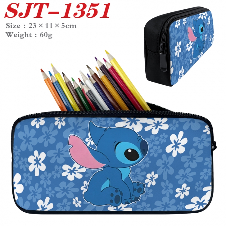 Lilo & Stitch Anime nylon student pencil case 23x11x5cm 