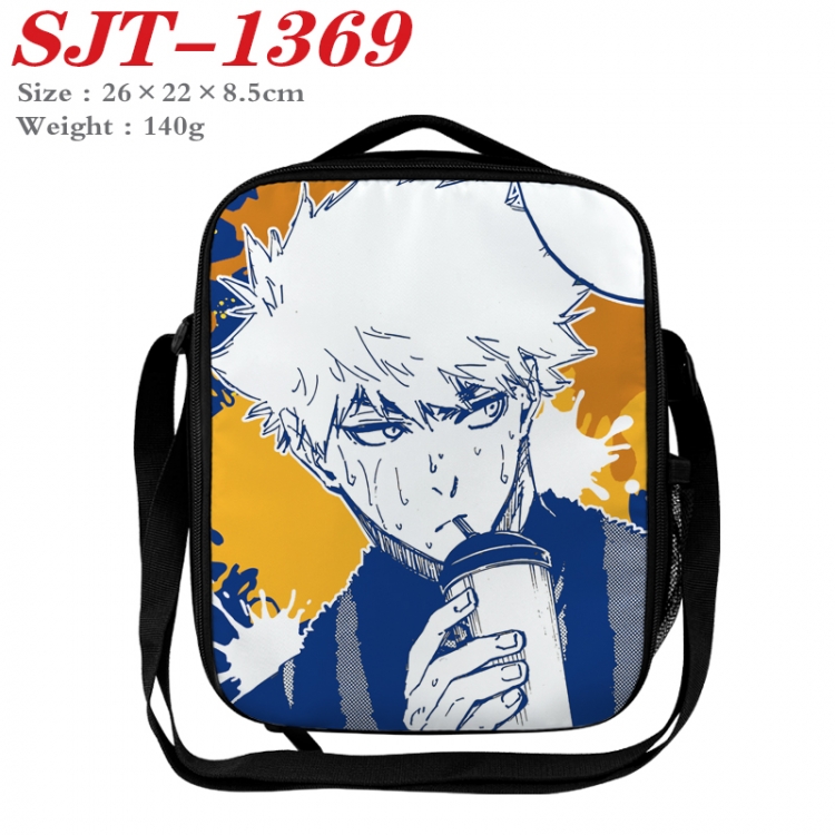 BLUE LOCK Anime Lunch Bag Crossbody Bag 26x22x8.5cm 