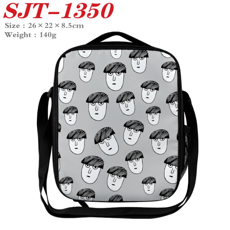 Mob Psycho 100 Anime Lunch Bag Crossbody Bag 26x22x8.5cm 