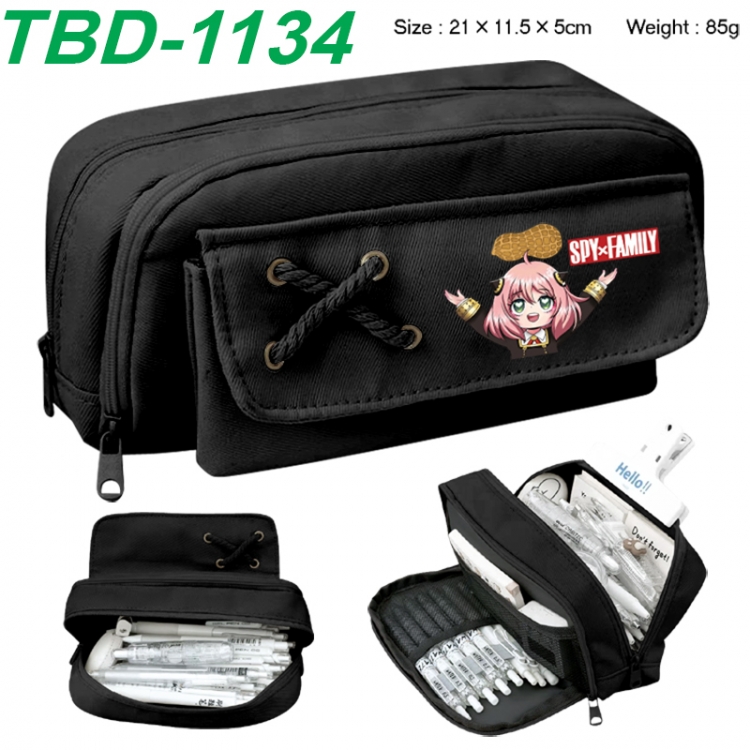 SPY×FAMILY Anime waterproof large capacity stationery box pencil case 21x11.5x5cm 85g