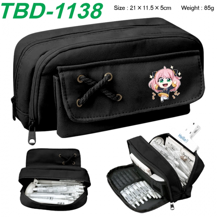 SPY×FAMILY Anime waterproof large capacity stationery box pencil case 21x11.5x5cm 85g